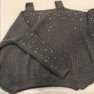 Elan Sweater with Shoulder Cut Outs